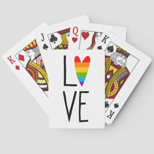 Rainbow Love Pokerkaarten (Achterkant)