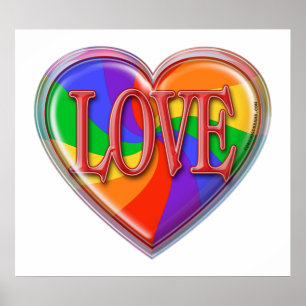 Rainbow Love Poster