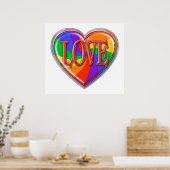 Rainbow Love Poster (Keuken)