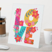 Rainbow Love Reclamebord Met Voetstuk (Insitu)