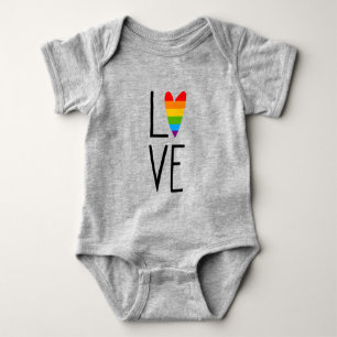 Rainbow Love Romper