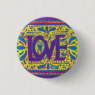 Rainbow Love Ronde Button 3,2 Cm