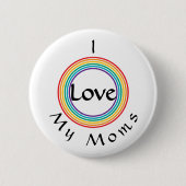 Rainbow Love Ronde Button 5,7 Cm (Voorkant)