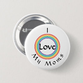 Rainbow Love Ronde Button 5,7 Cm