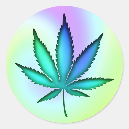 Rainbow Love Ronde Sticker (Voorkant)