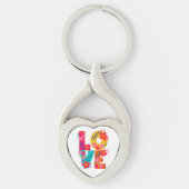 Rainbow Love Sleutelhanger (Voorkant)