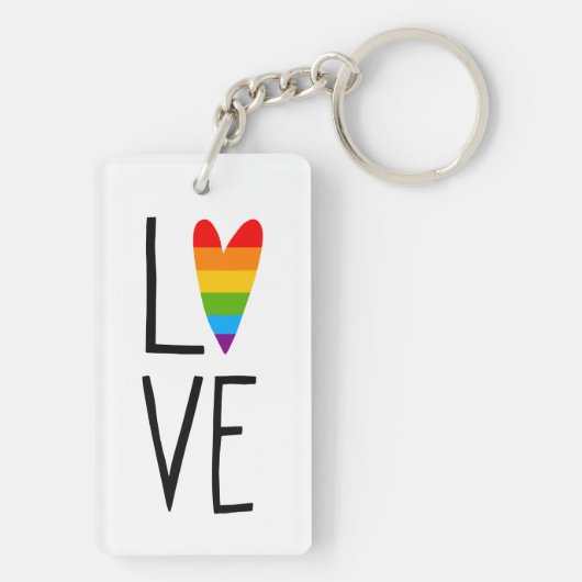 Rainbow Love Sleutelhanger (achterkant)