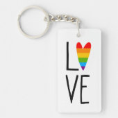 Rainbow Love Sleutelhanger (Voorkant)