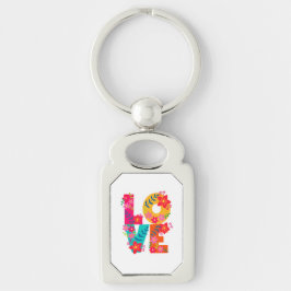 Rainbow Love Sleutelhanger
