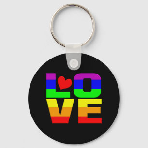 Rainbow Love sleutelhanger
