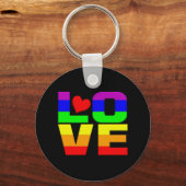 Rainbow Love sleutelhanger (Voorkant)