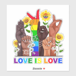 Rainbow Love Sticker