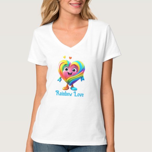 RAINBOW LOVE T-SHIRT (Voorkant)
