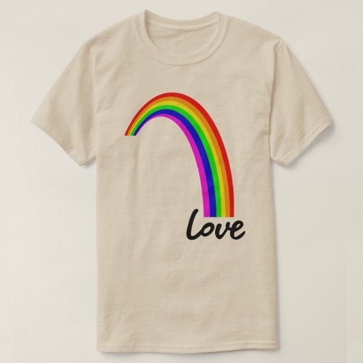 RAINBOW LOVE T-SHIRT (Design voorkant)