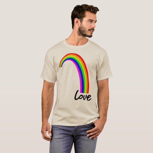 RAINBOW LOVE T-SHIRT (Voorkant volledig)
