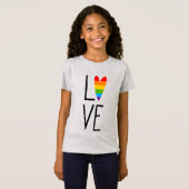 Rainbow Love T-shirt (Voorkant volledig)