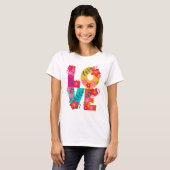 Rainbow Love T-shirt (Voorkant volledig)