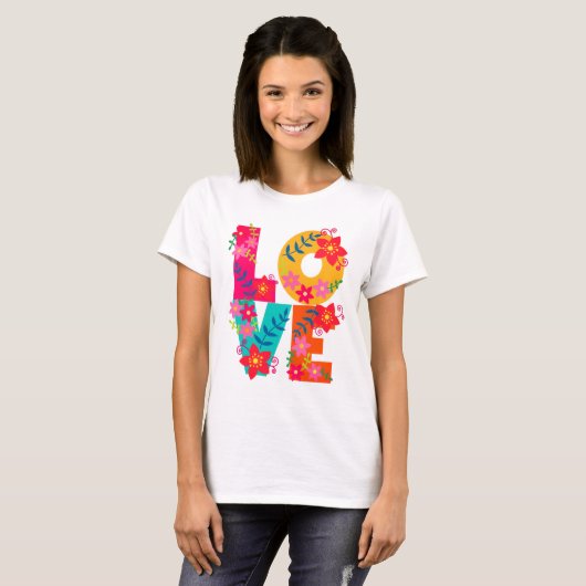 Rainbow Love T-shirt (Voorkant volledig)