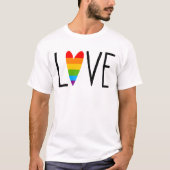 Rainbow Love T-shirt (Voorkant)