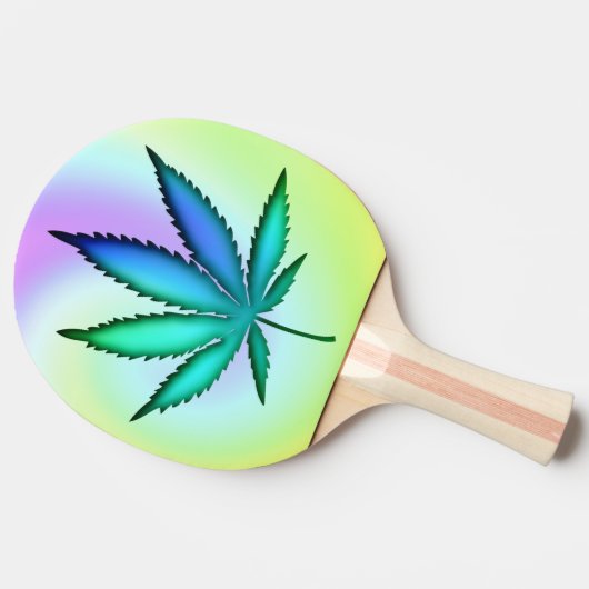 Rainbow Love Tafeltennisbatje (Zijkant)