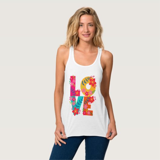 Rainbow Love Tanktop (Volledige Voorkant)