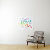RAINBOW LOVE Tapestry Wandkleed (In Situ (horizontaal))