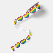 RAINBOW-LOVE-TERUG SATIJNEN LINT (Achterkant)