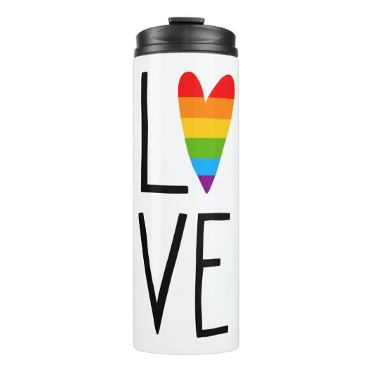 Rainbow Love Thermosbeker (Voorkant)