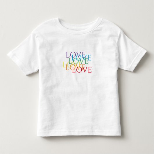 RAINBOW LOVE Toddler T-Shirt (Voorkant)