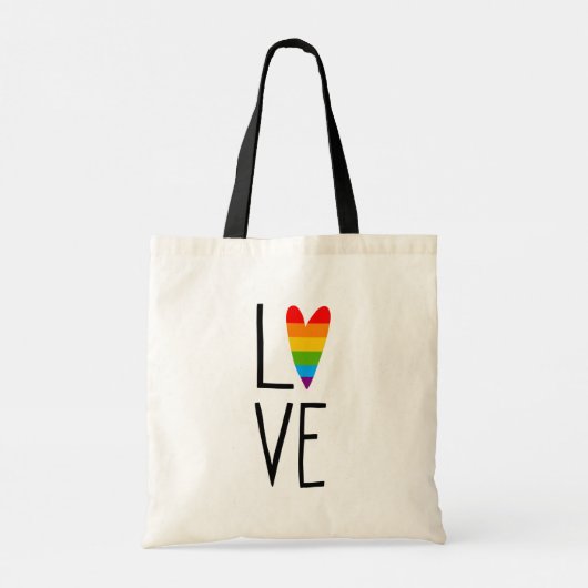 Rainbow Love Tote Bag (Achterkant)