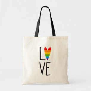 Rainbow Love Tote Bag