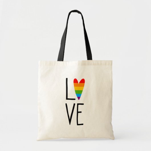 Rainbow Love Tote Bag (Voorkant)