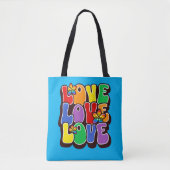 Rainbow Love Tote Bag (Voorkant)