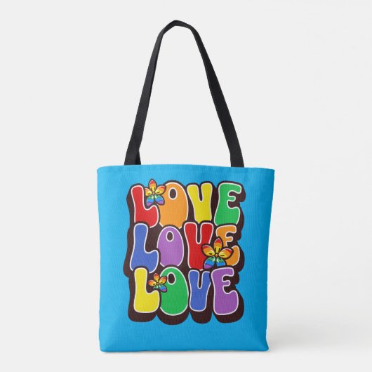 Rainbow Love Tote Bag (Achterkant)