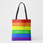 Rainbow Love Tote Bag (Voorkant)