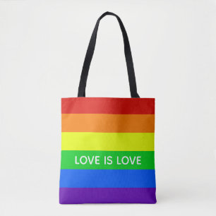 Rainbow Love Tote Bag
