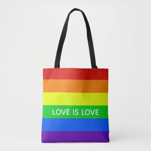 Rainbow Love Tote Bag (Voorkant)