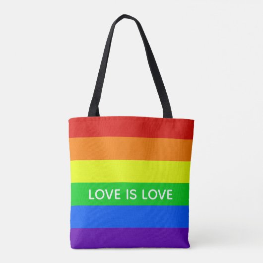 Rainbow Love Tote Bag (Achterkant)