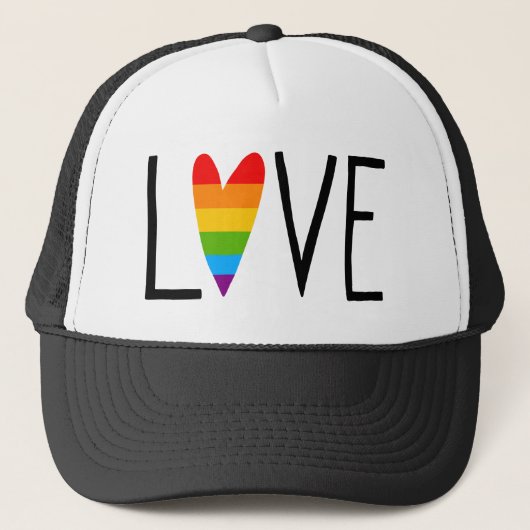 Rainbow Love Trucker Pet (Voorkant)