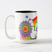Rainbow Love Tweekleurige Koffiemok (Links)