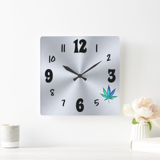 Rainbow Love Vierkante Klok (Huis)