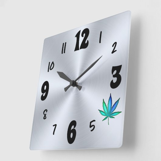 Rainbow Love Vierkante Klok (Hoek)