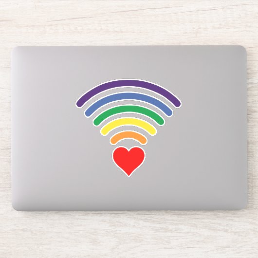 RAINBOW LOVE WIFI STICKER (Computer)