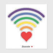 RAINBOW LOVE WIFI STICKER (Vel)