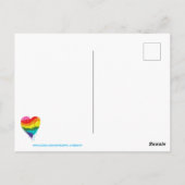 Rainbow Love Wins Briefkaart (Achterkant)