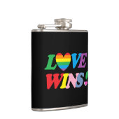 Rainbow Love Wins Heart Flask LGBT Heupfles (Rechts)