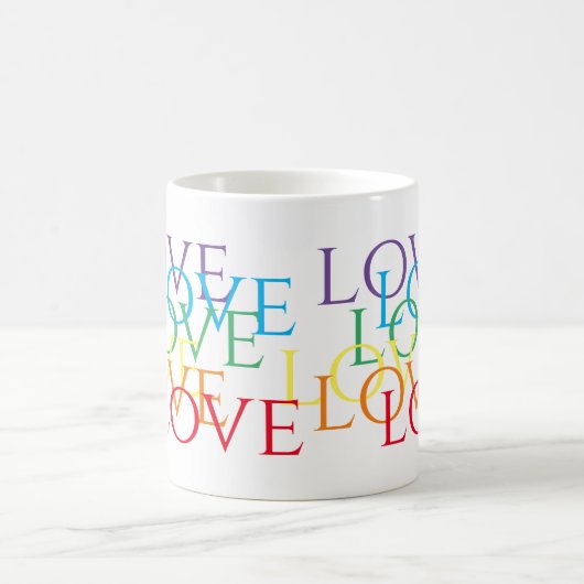 RAINBOW LOVE Witte Mok (Center)