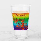 Rainbow Love Women Glas (Voorkant)