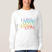 RAINBOW LOVE Women's Basic Sweatshirt (Voorkant)