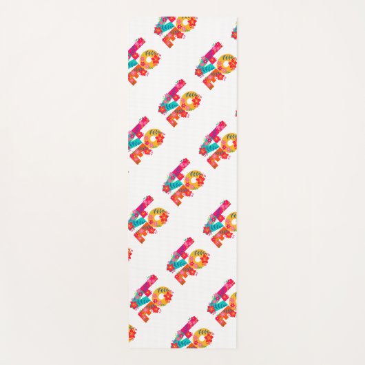 Rainbow Love Yogamat (Voorkant)